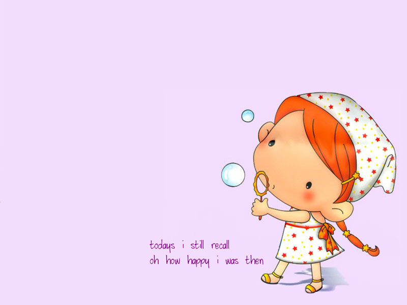girl blowing bubbles